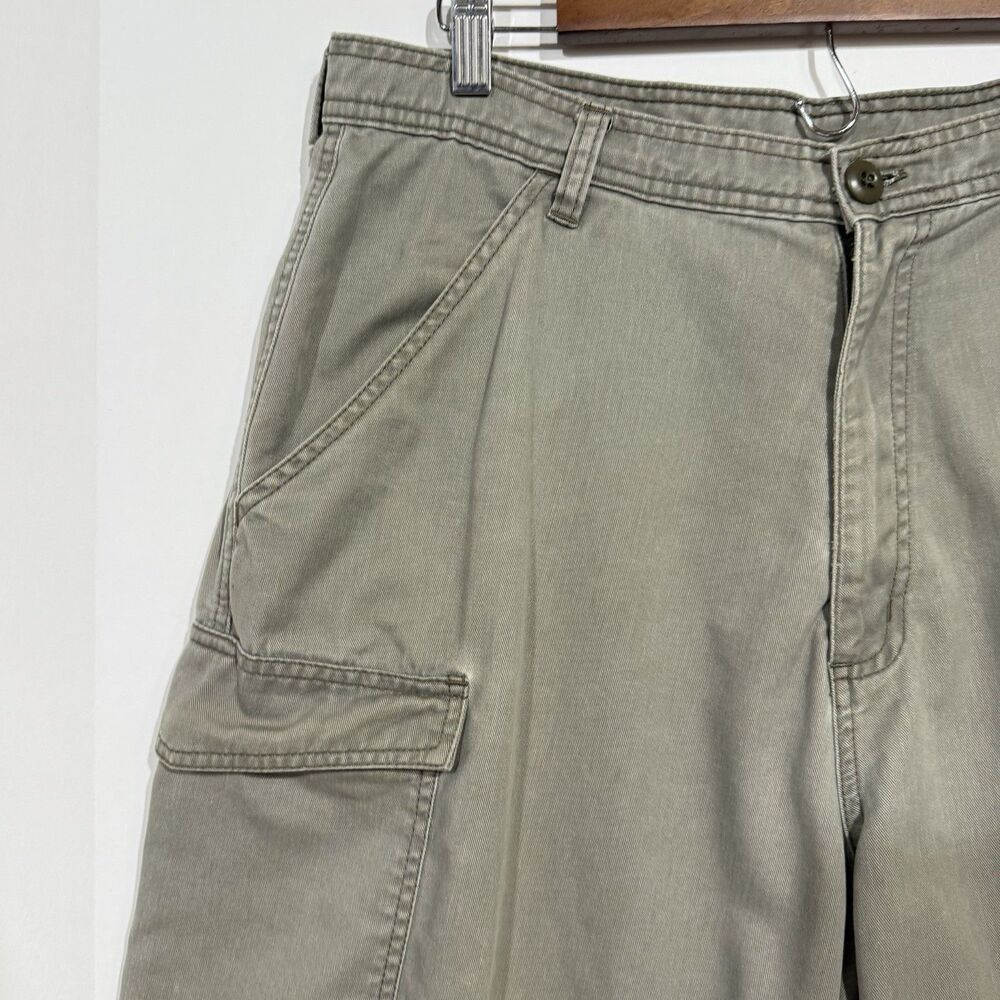 VTG Polo Ralph Lauren Shorts Mens Size 36 Olive Drab Green Cargo Hiking Outdoors - Picture 6 of 11